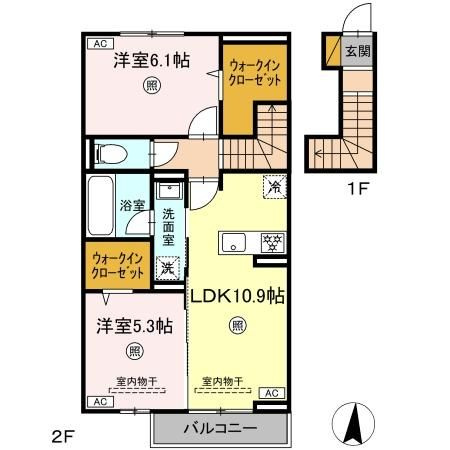 セゾンコート桜木の間取り