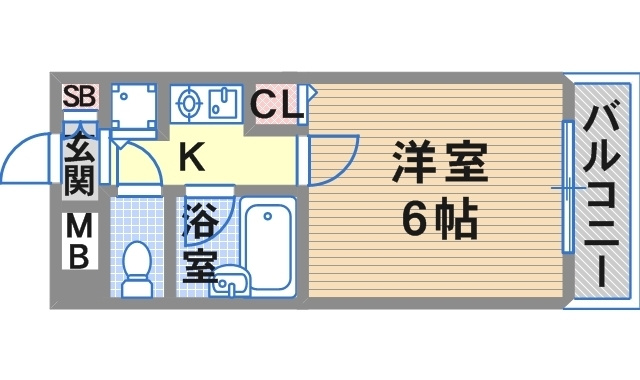シャトラン新神戸の間取り