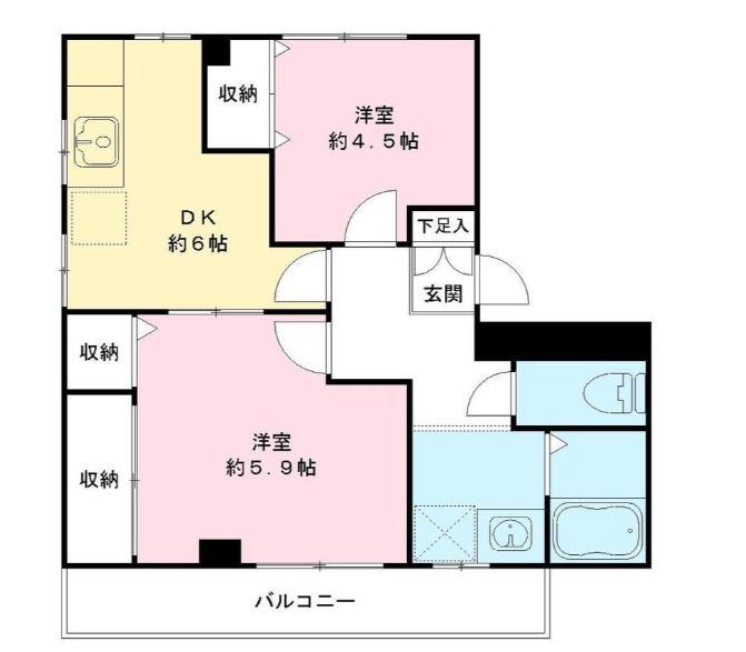 ザ・マンダリンハイツの間取り|間取りです。