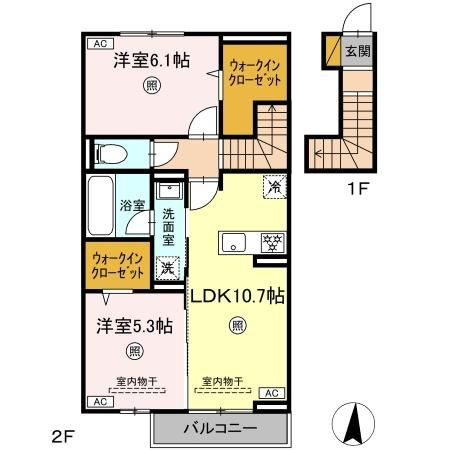 セゾンコート桜木の間取り