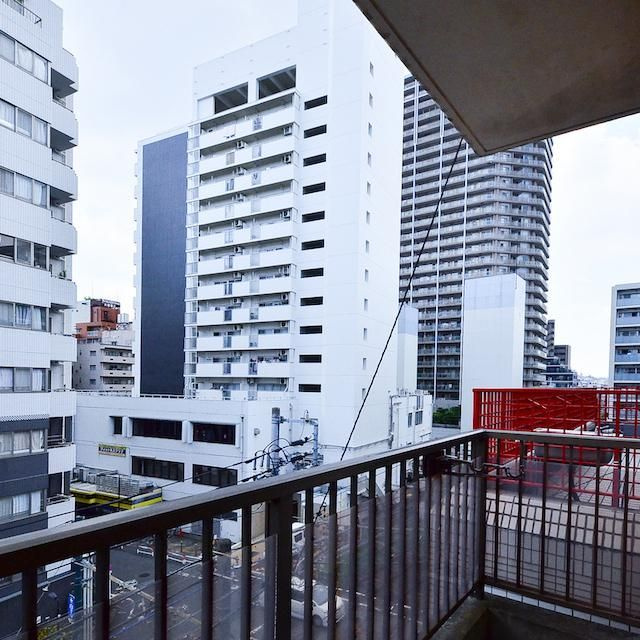 北大塚サンプラザのバルコニー