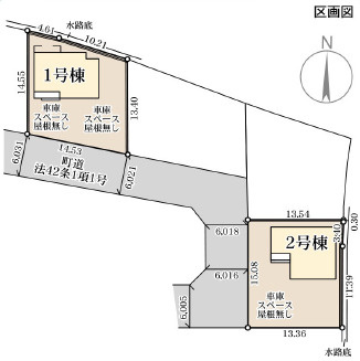 仲介手数料不要　リーブルガーデン菊陽町久保田第二【菊陽中部小・菊陽中】の区画図
