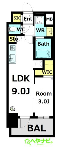 【間取り】 | エステムコート名古屋TWIN　WEST