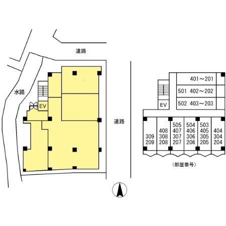 川崎市多摩区西生田４丁目の賃貸マンションの区画図