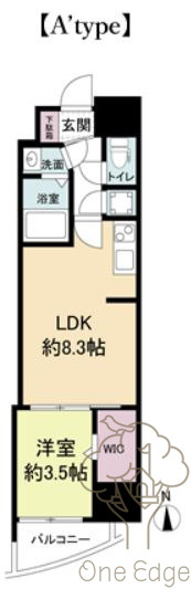セレニテ梅田ルフレの間取り