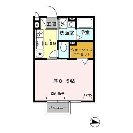 ダンヒル　壱番館の間取り