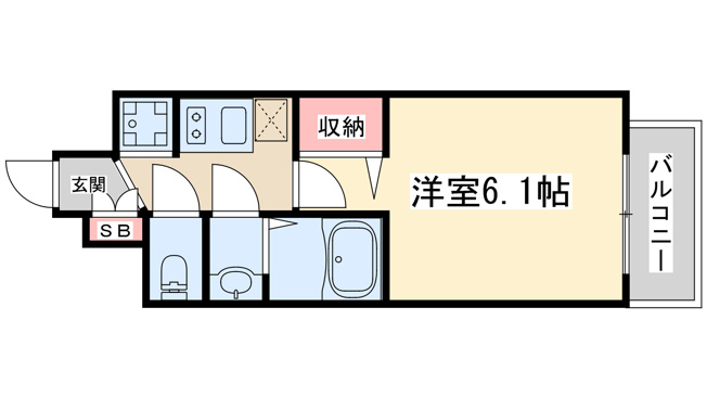 【間取り】 | プレサンス大阪三国ネオス