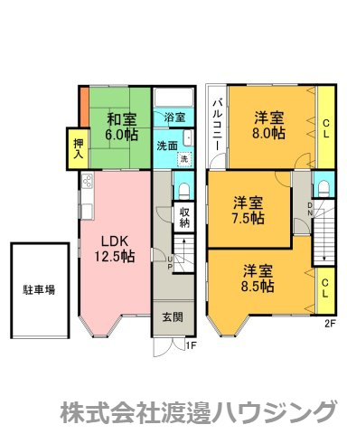 四條畷緑風台一戸建の間取り