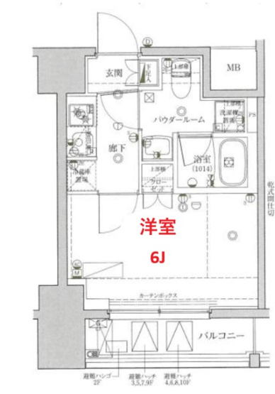 【間取り】 | RELUXIA品川西大井 | 間取り図です