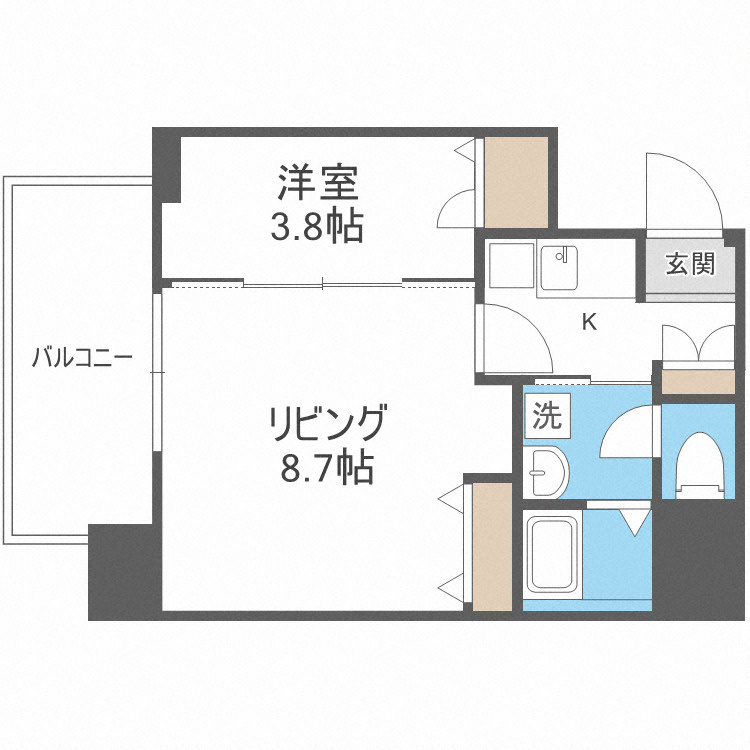 ヴィラ・セレーノ玉造本町の間取り