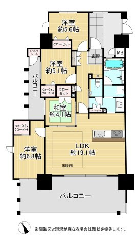 アーティックス小倉グランゲート（A-7）の間取り