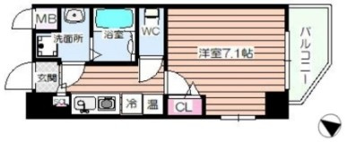 【間取り】 | エイペックス京町堀Ⅱ