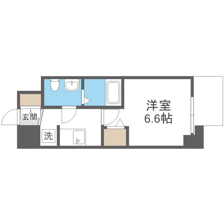 エグゼ大阪CITYアインツの間取り