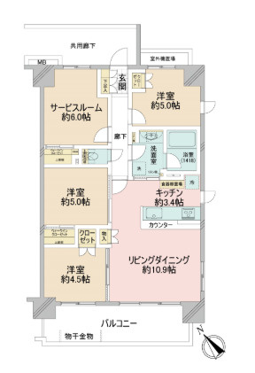 サンクレイドル東小岩の間取り