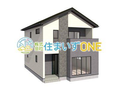 【外観パース】 | 【新築分譲住宅　～ LIGARE　リガーレ～　】山形市上町　3期1棟 | ☆2号棟
４ＬＤＫ＋駐車3台以上可◎
堂々たる趣ながら、主張し過ぎずどこか余裕を感じさせるシャープなフォルムで佇む邸宅は、晴天の空と照らし合わせる事で、本来あるべき完成形の姿を見せてくれます♪