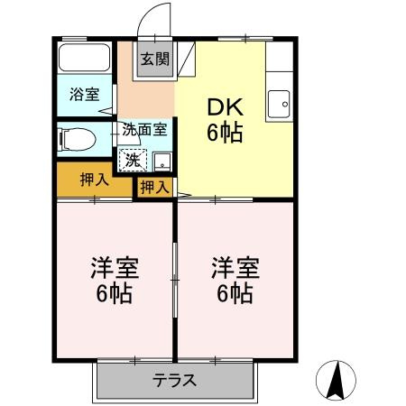 ハイツサンフラワーの間取り