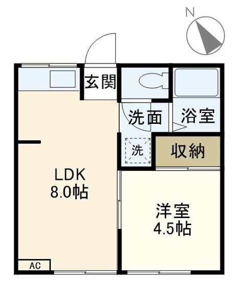 【間取り】 | 弥生コーポ | １LDKの間取り！