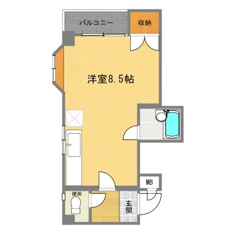 豊中市永楽荘２丁目の店舗事務所の間取り