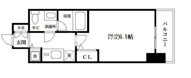 エスライズ大阪ドームレジデンスの間取り