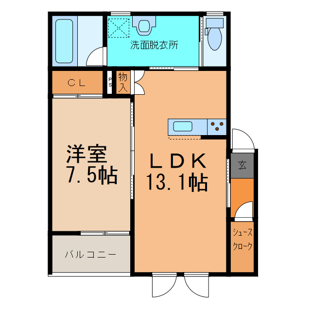 TOWN　AK　０１の間取り