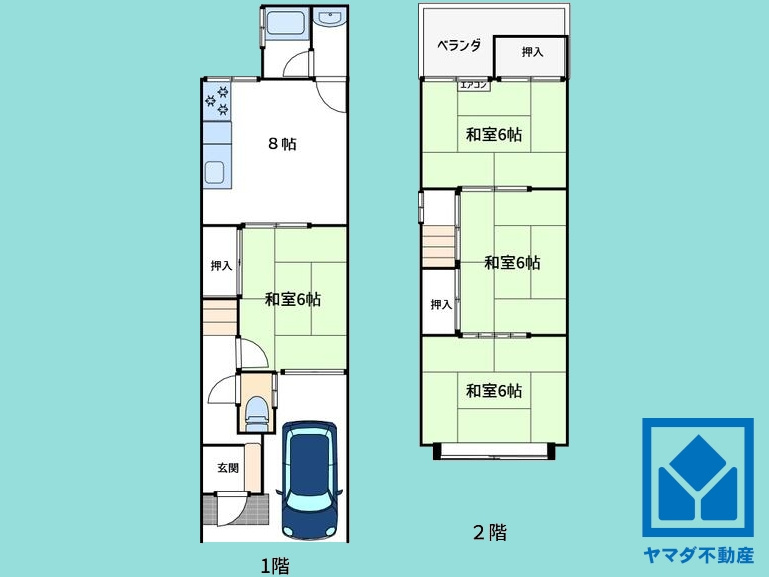 伏見区久我石原町の間取り