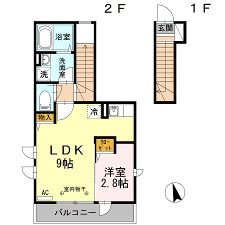 サンスマイル大和田Eastの間取り