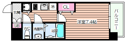 【間取り】 | ジアコスモ大阪ベイシティ