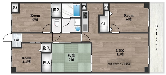 レジェーロ永和の間取り