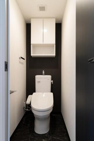 スカイコートグランメゾン御殿山のトイレ|落ち着いた色調のトイレです