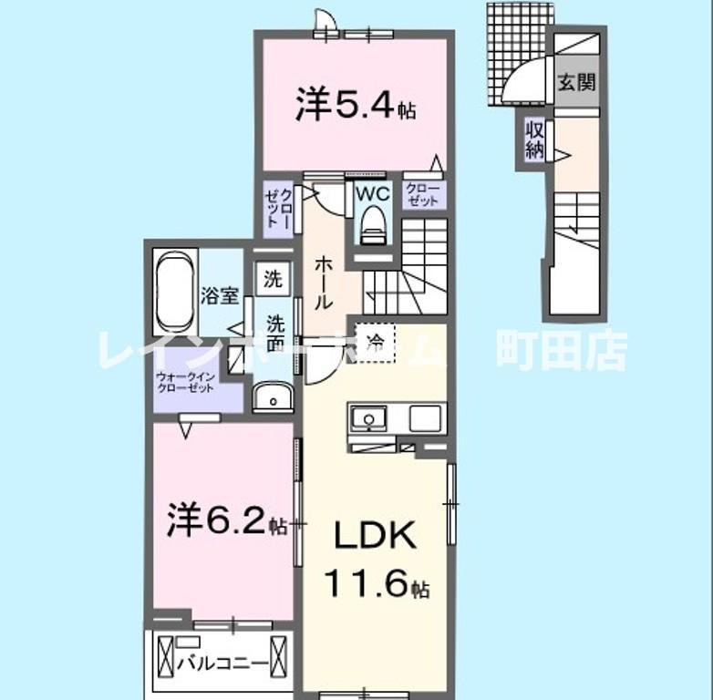 シャンティ長沢※初期費用分割あと払いサービス利用可能物件の間取り