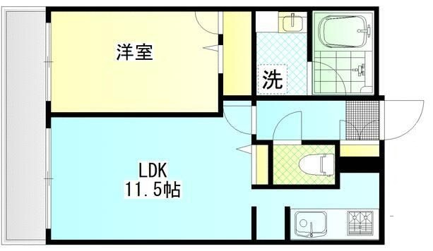サントリーニの間取り|間取りです。