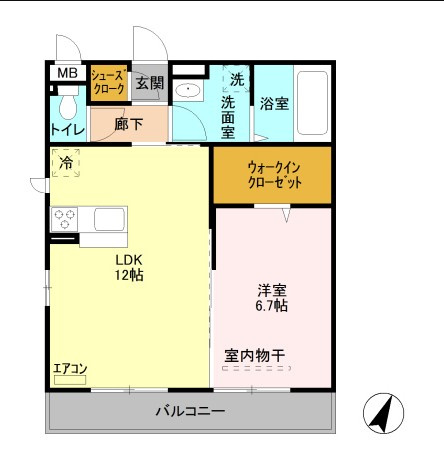 グレイス・フォレⅠの間取り