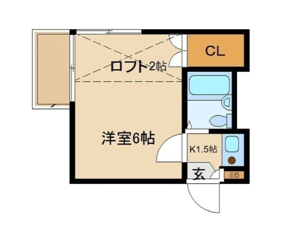 スプリングハウスの間取り|間取りです。