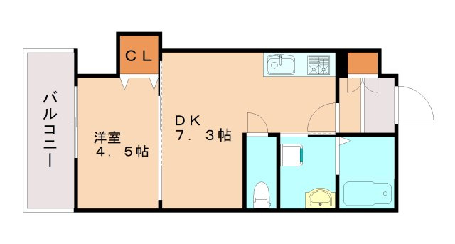 クリエオーレ元浜町の間取り