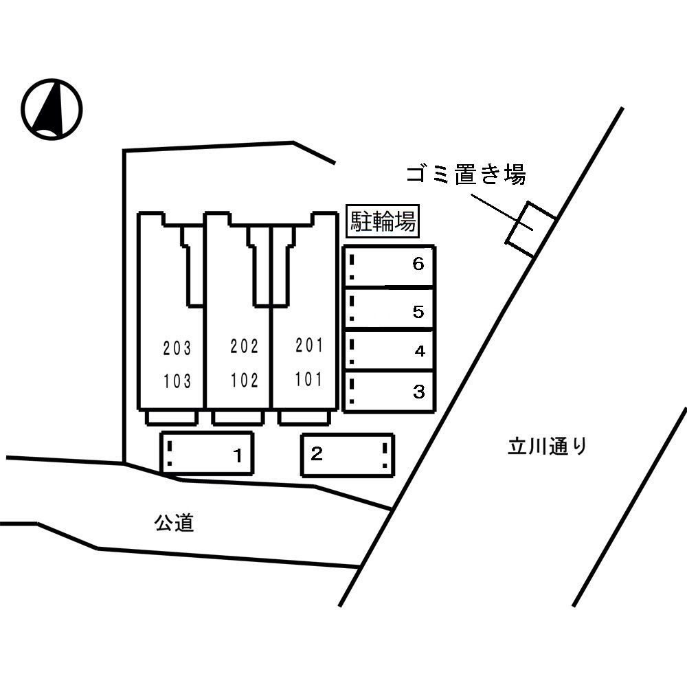 グレイスフルハウスの区画図