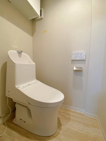 パシフィック豊玉マンションのトイレ|新規交換済みで清潔感溢れる快適なトイレ空間。お手入れがしやすい最新設備を採用しており、節水性能にも優れています。毎日使う場所だからこそ、快適さと清潔感を追求した心地よいプライベート空間です。