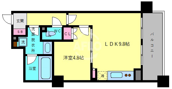 エルセレーノ上本町レジデンスの間取り|エル・セレーノ上本町レジデンス　間取り