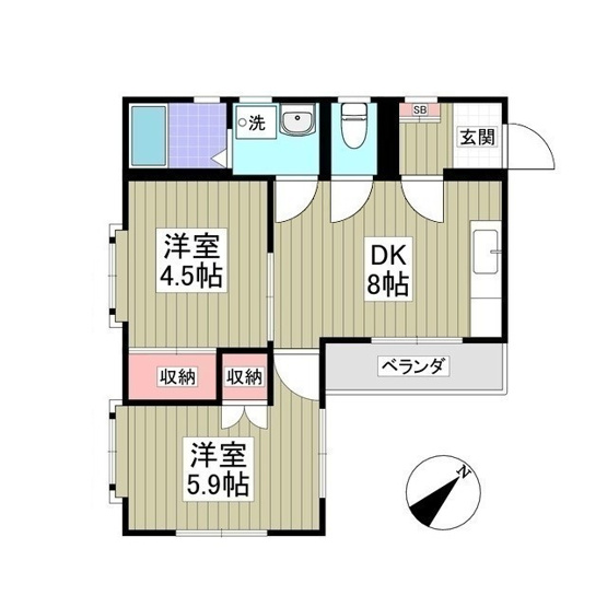 【間取り】 | メゾンド・ロワール花垣