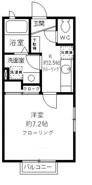 シャルマンウエストの間取り|間取りです。