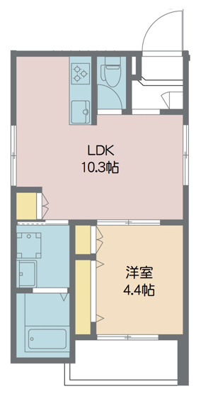 【間取り】 | エルモソパーク | 機能満載な設備仕様のお部屋です