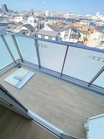 西宮市今津山中町の賃貸マンションのバルコニー