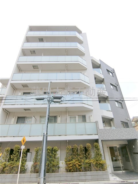 HY's flatハイズフラット糀谷の外観|2021年3月築　RC鉄筋コンクリート造地上7階建て総戸数28戸の高級賃貸マンション　東京都大田区西糀谷3丁目　京急空港線糀谷駅大鳥居駅Wi-Fiインターネット無料