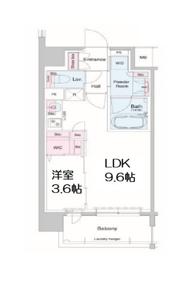 【間取り】 | コンフォリア・リヴ南森町Q