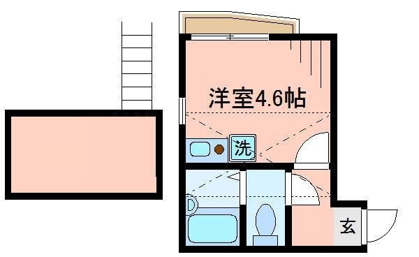エスポワール蒲田壱番館の間取り|間取りです。
