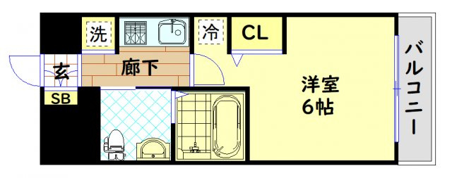 【間取り】 | エステムコート難波Ⅳアトリ