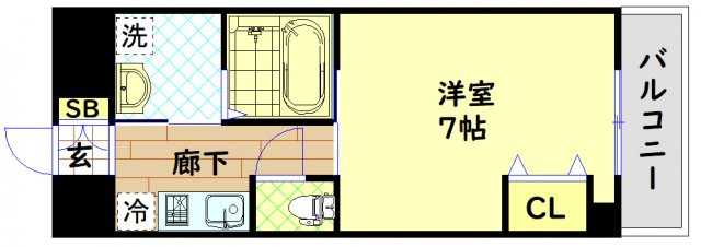 【間取り】 | ELLE難波WEST