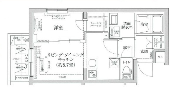 アイルグランデ赤羽の間取り|間取りです。