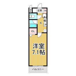 レジスコート東難波　1の間取り
