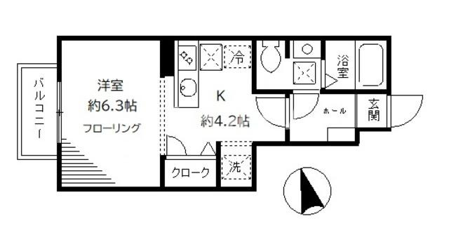 ボヌール旗の台の間取り