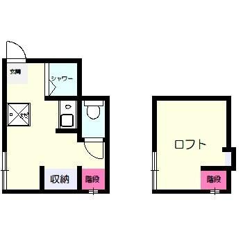 ルームズ市谷Ａ棟の間取り|間取りです。